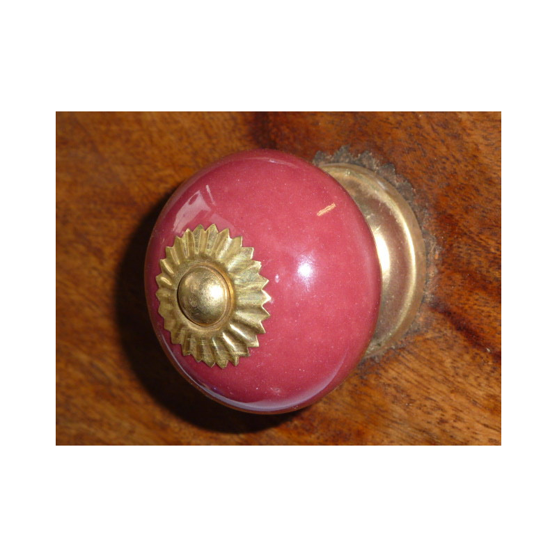 Porcelain knobs UNIS bordeaux