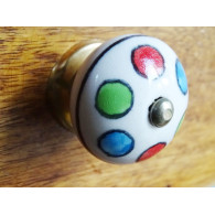 Runde Porzellangriff multicolor