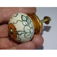 Green Arabesque Style Furniture Handle