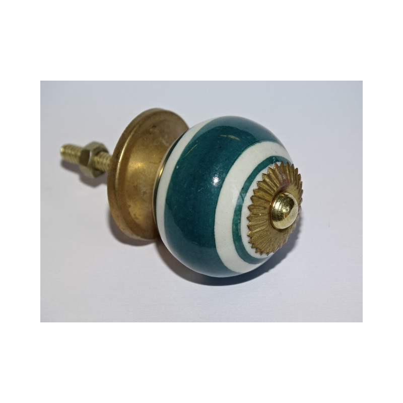 Furniture Handle with Emerald Green Strips