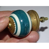 Furniture Handle with Emerald Green Strips