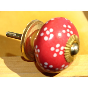 red handle small white flowers