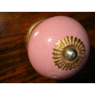 Pomelli dei cassetti porcellana rosa parme