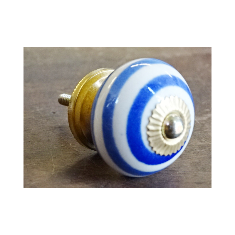 manico bianco con linee blu