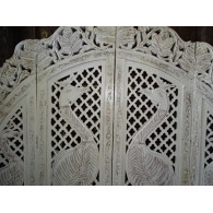 Biombos rdonda Paons blanco