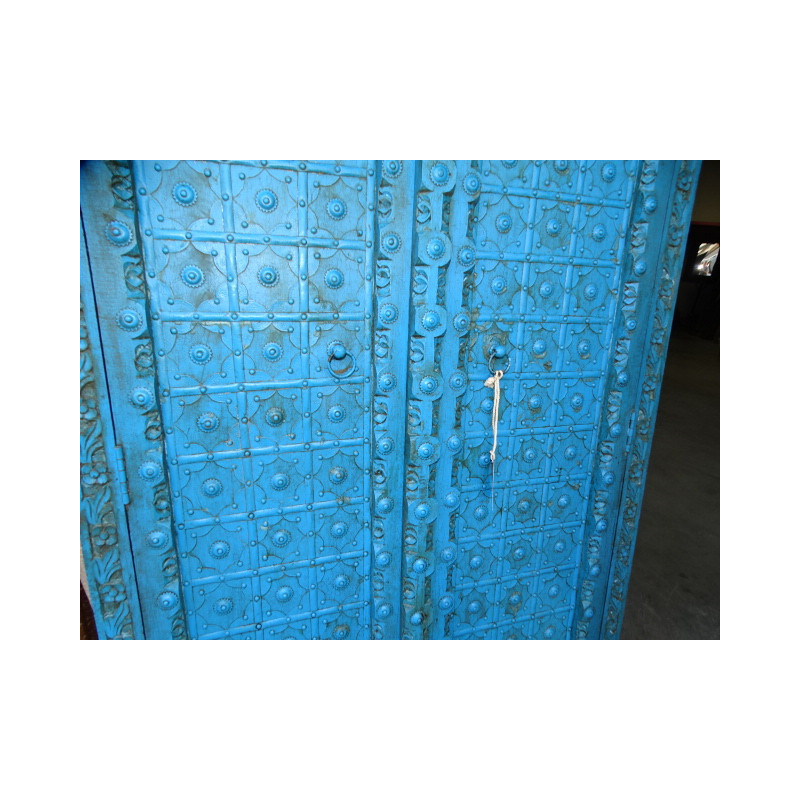 Portes de placard turquoise avec arche en 93 X...
