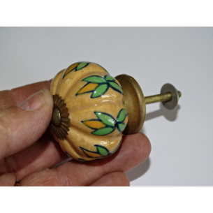 zucca di ceramica fogliame appassionato 2