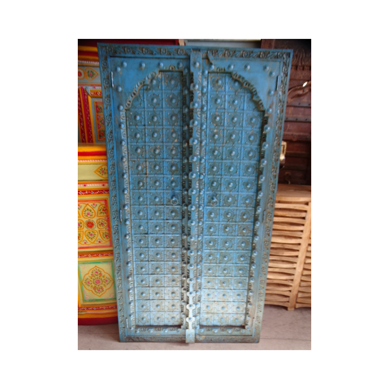 Portes de placard turquoise avec arche en 92 X...