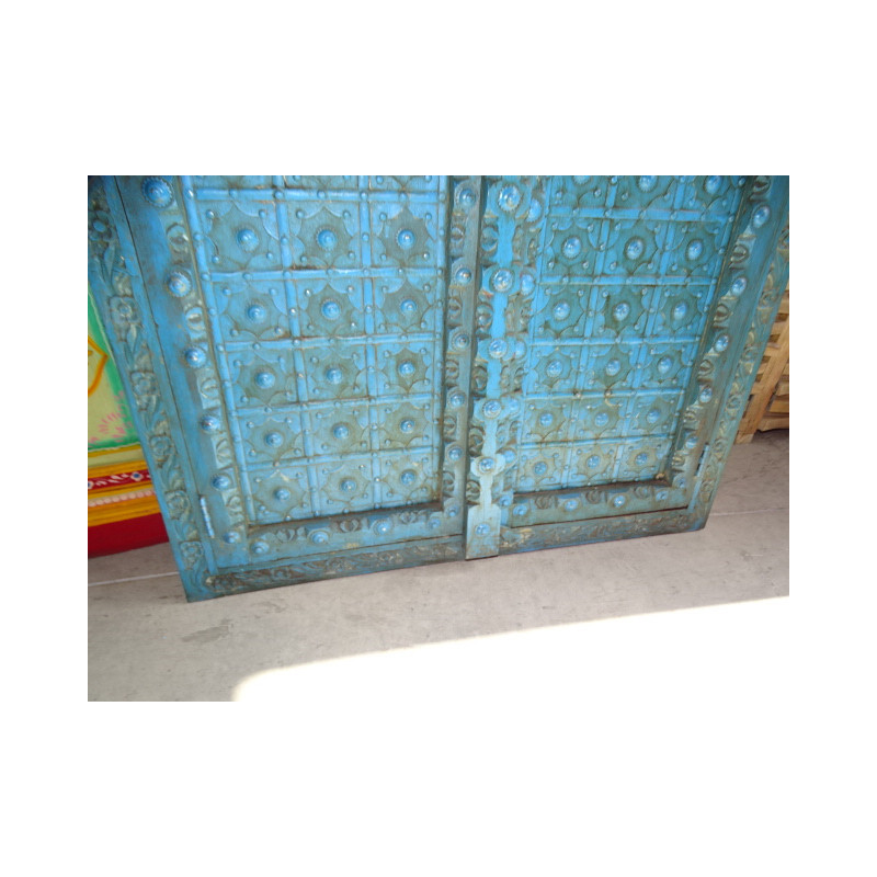 Portes de placard turquoise avec arche en 92 X...