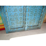 Puertas de armario color turquesa con arco en 92 X 170 cm