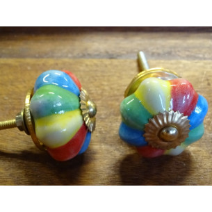 Asa de porcelana calabaza multicolor 2