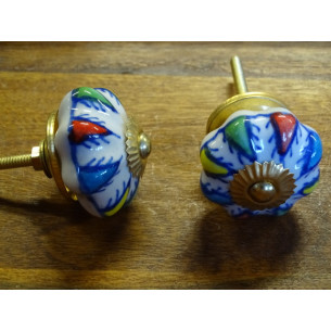 Triángulo De Porcelana Calabaza Multicolor Mango 2