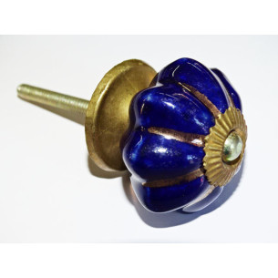 Maniglie unis outremer trait doré